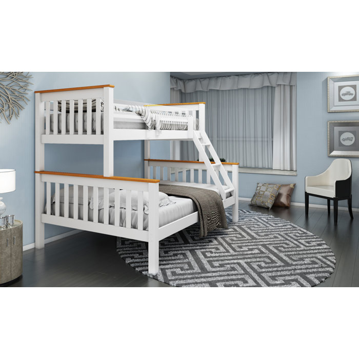 Brambly Cottage Livingon Double (4'6) Solid Wood Standard Bunk Bed by